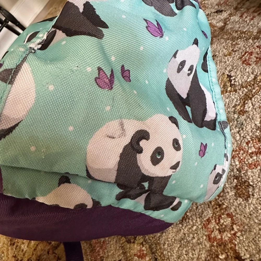Pottery Barn Kids Mackenzie Aqua Panda Large Backpack